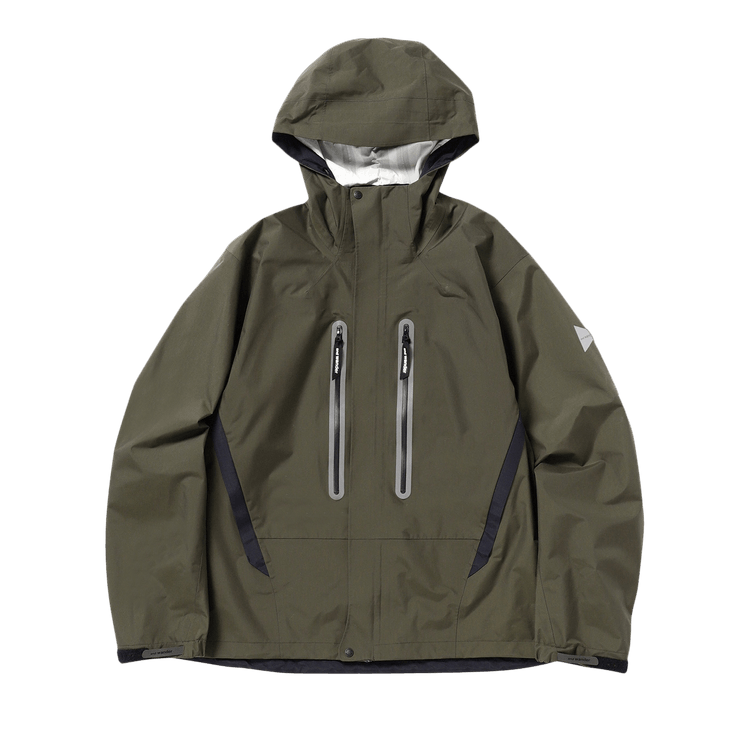 And Wander Hiker Rain Jacket "Dark Khaki"