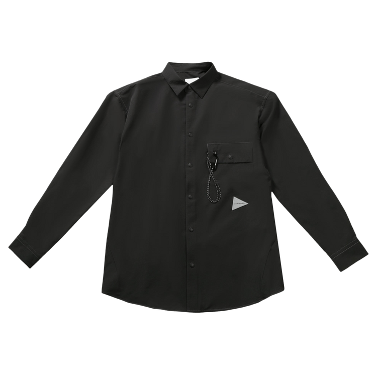 And Wander Dry Breathable Long-Sleeve Shirt "Charcoal"