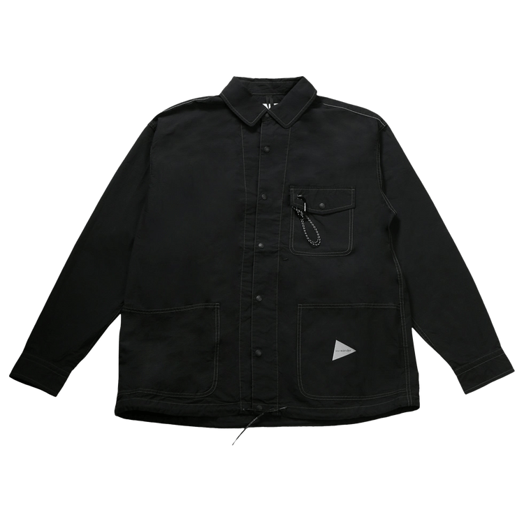 And Wander Cordura Rip Shirt Jacket "Black"