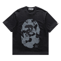 BAPE Ape Head Heavy Washed Relaxed Fit Tee "Black"