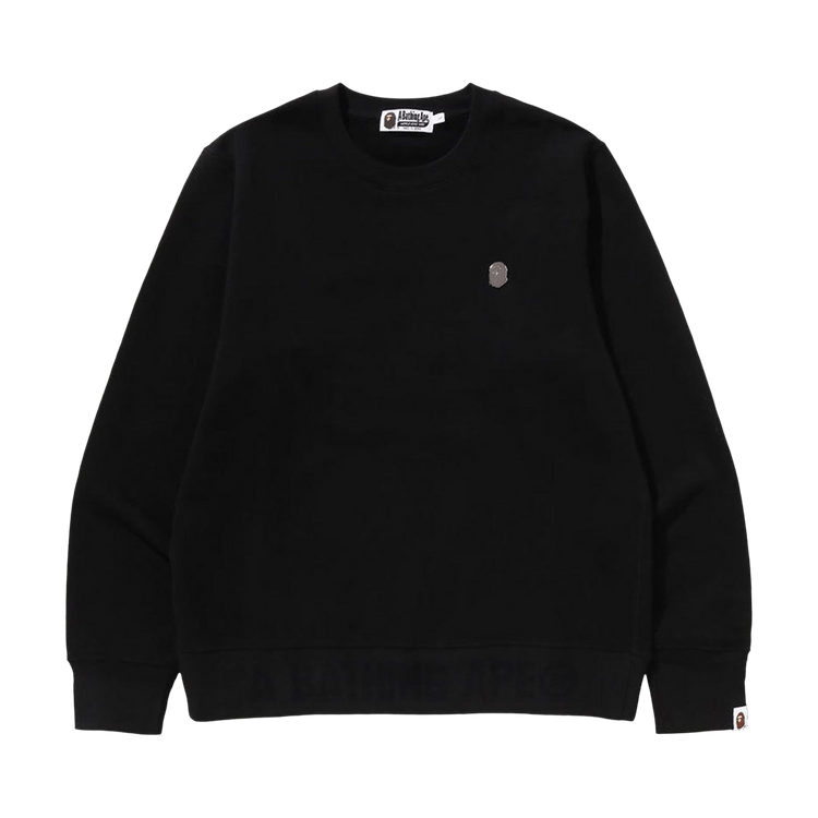BAPE One Point Crewneck Sweatshirt "Black"
