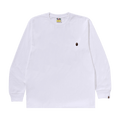 BAPE One Point Long-Sleeve Tee "White"