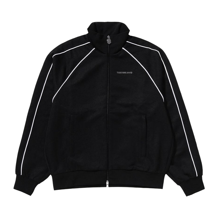 BAPE Line Camo Jacquard Metal Logo Relaxed Fit Track Jacket "Black"