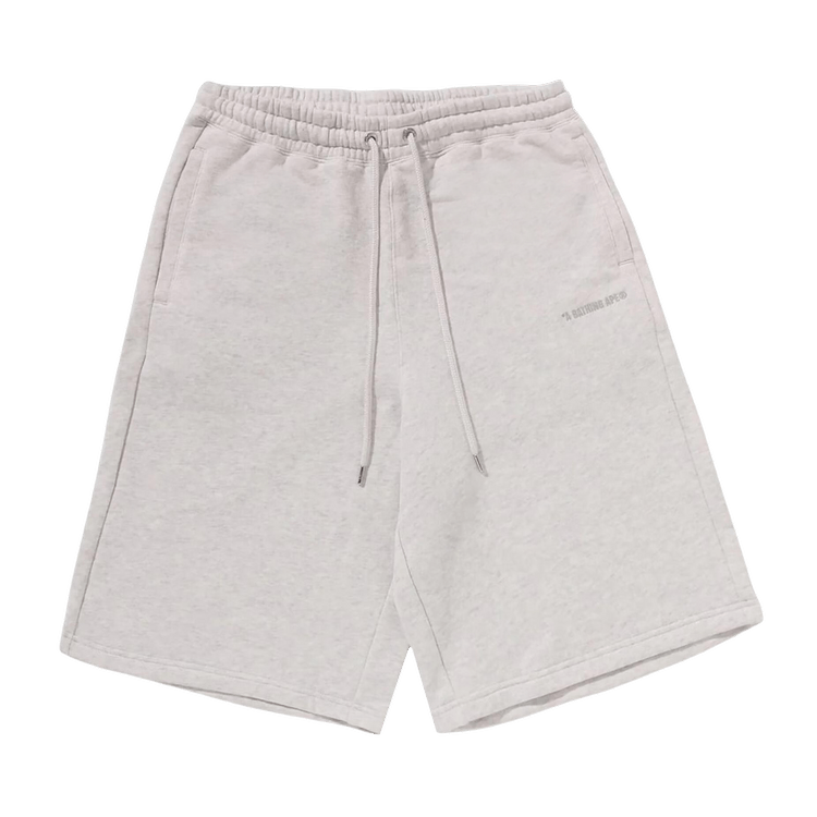 BAPE Bathing Ape Logo Knee Length Relaxed Fit Sweatshorts "Grey"