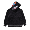 BAPE Color Camo Shark Relaxed Fit Hoodie Track Jacket "Black"
