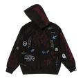 BAPE Allover Print Relaxed Fit Pullover Hoodie "Black"