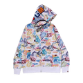 BAPE Art Camo Shark Full Zip Hoodie "White"