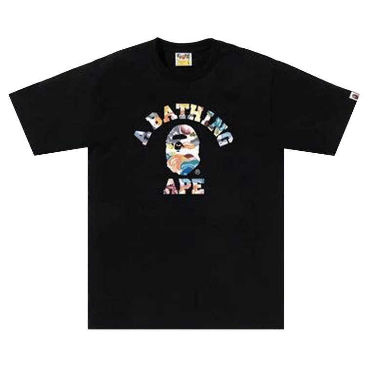 BAPE Art Camo College Tee "Black"