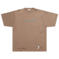 Balenciaga Distressed Graphic T-Shirt "Taupe"