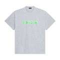 Balenciaga Slime Logo Oversized T-Shirt "Heather Grey/Slime Green"