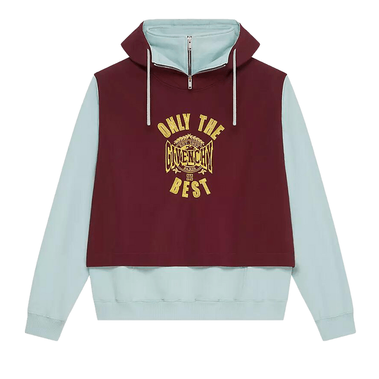Givenchy Double Layered Hoodie "Aubergine Grey"