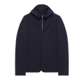 Givenchy Single-Breasted Layered Hooded Vest "Navy"