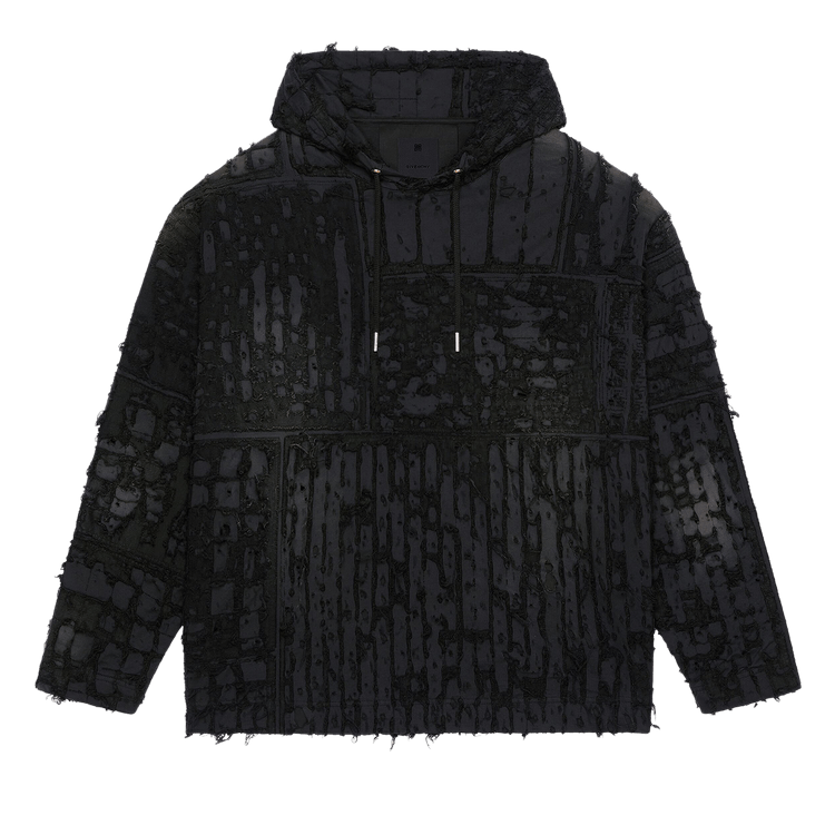 Givenchy Destroyed Oversized Hoodie "Black"