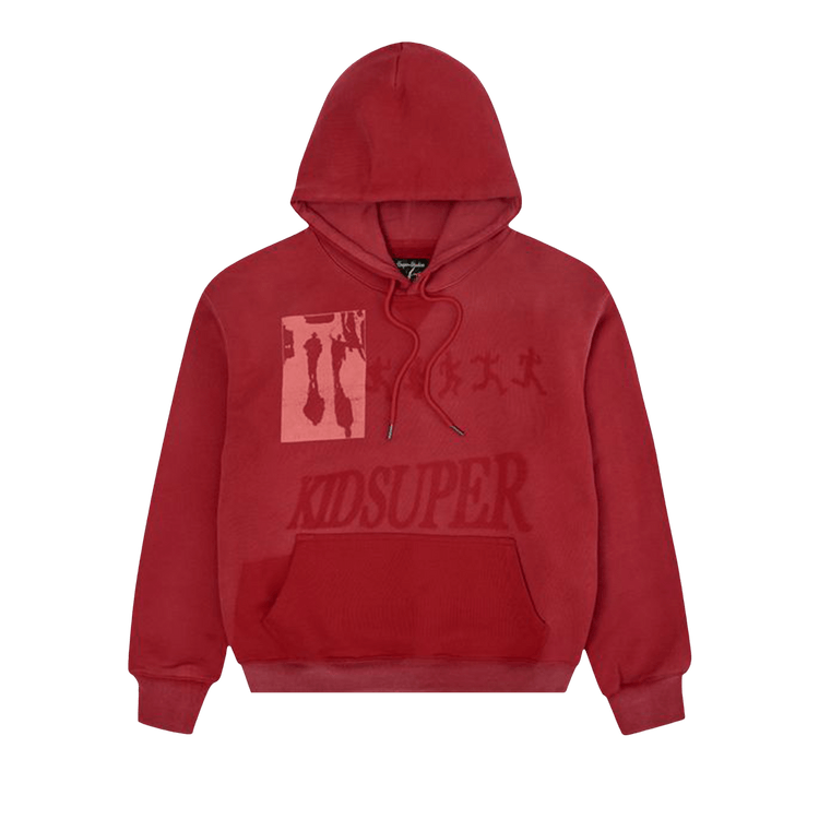 KidSuper Sun Faded Hoodie "Red"