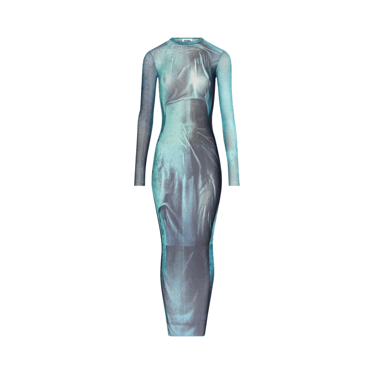 Jean Paul Gaultier Mesh Long Dress "Indigo/Vintage Blue"