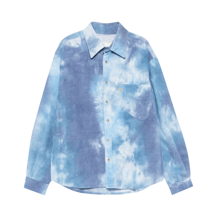 ERL Tie-Dye Corduroy Shirt "Blue"