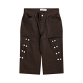 Kiko Kostadinov Inex Snap Shorts "Java Brown"