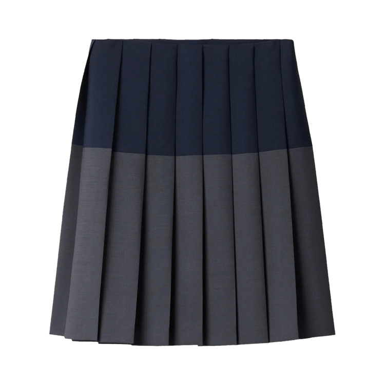 Miu Miu Kid Mohair Skirt "Hematite/Navy"