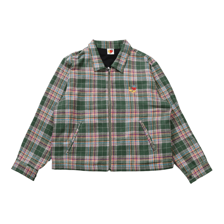 Sky High Farm Workwear Flannel Gas Station Jacket "Green"