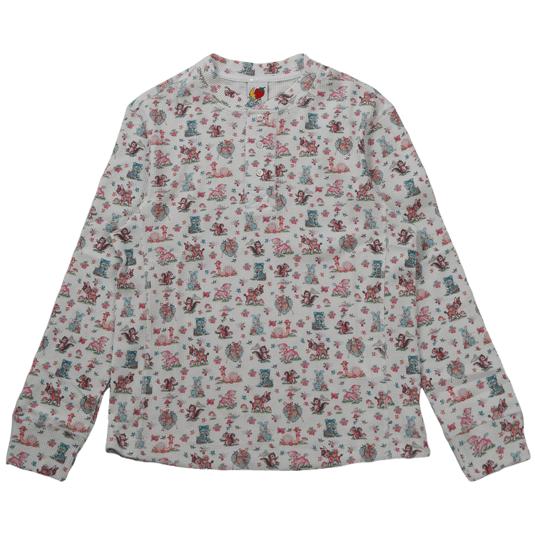 Sky High Farm Workwear Long-Sleeve Thermal Knit T-Shirt "Multicolor"