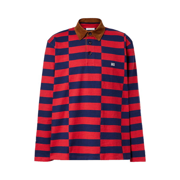 Wales Bonner City Polo "Red/Navy"