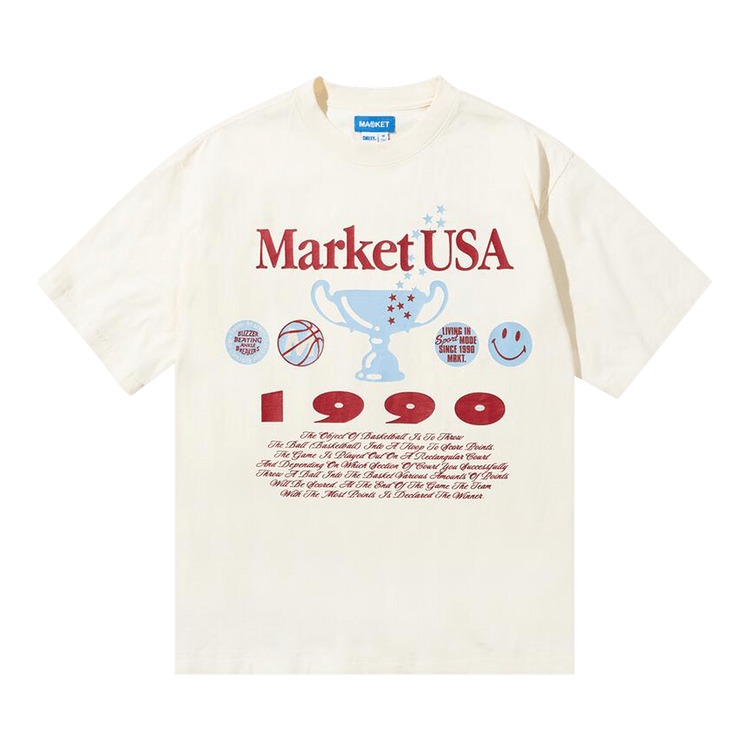Market x Smiley 1990 T-Shirt "Butter Cream"