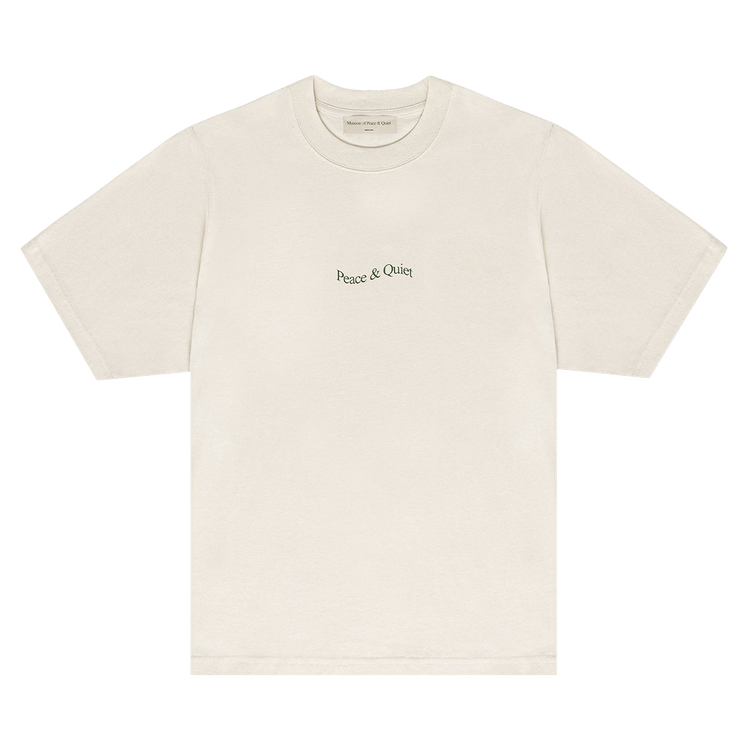 Museum of Peace & Quiet Wordmark T-Shirt "Bone"