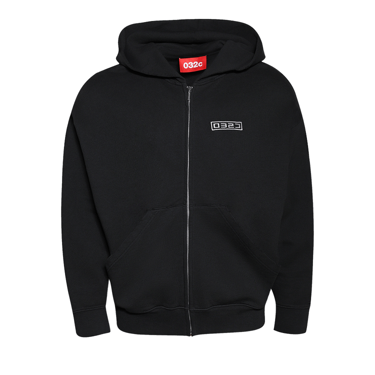 032C Routine Zip Hoodie "Faded Black"