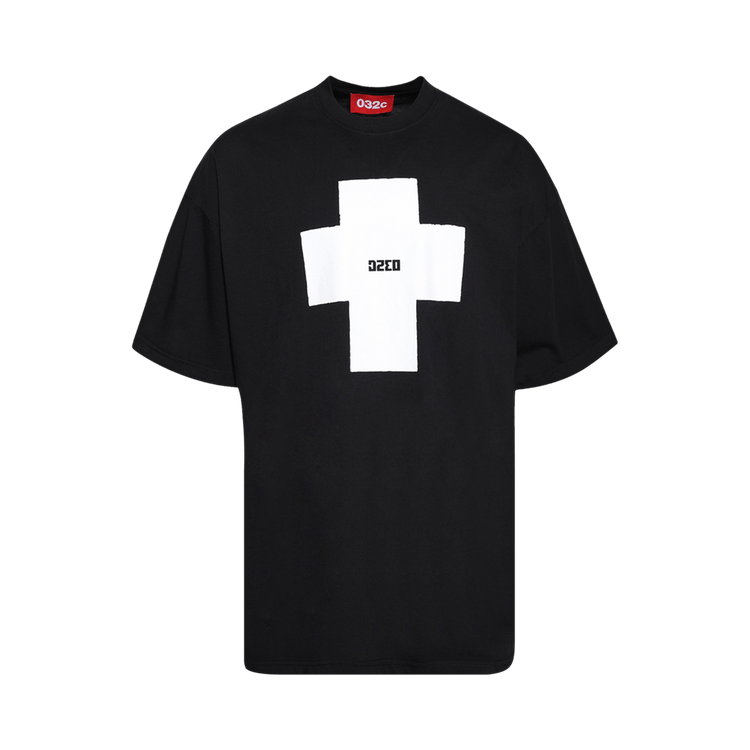 032C Point Zero Oversized T-Shirt "Washed Black"