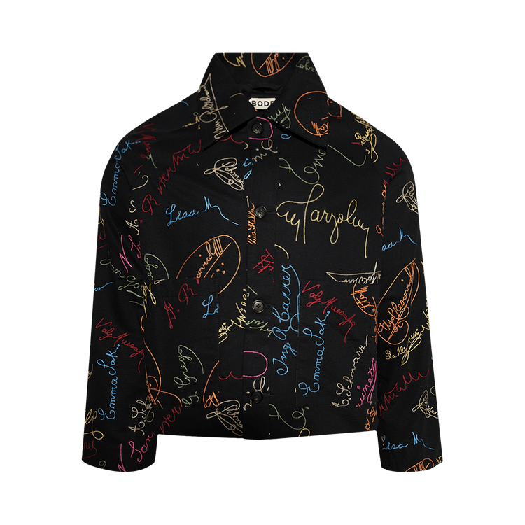 Bode Signature Scrawl Jacket "Black/Multicolor"