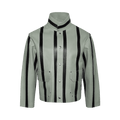 Bode Seafoam Stripe Welding Jacket "Seafoam Black"
