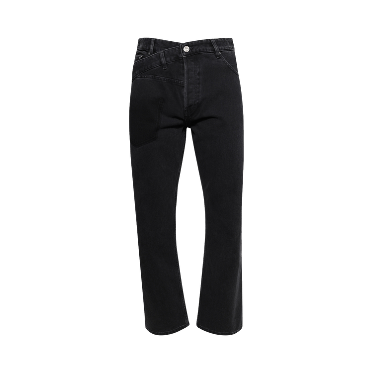 BLUEMARBLE Twisted Seam Trompe L"Oeil Jeans "Black'