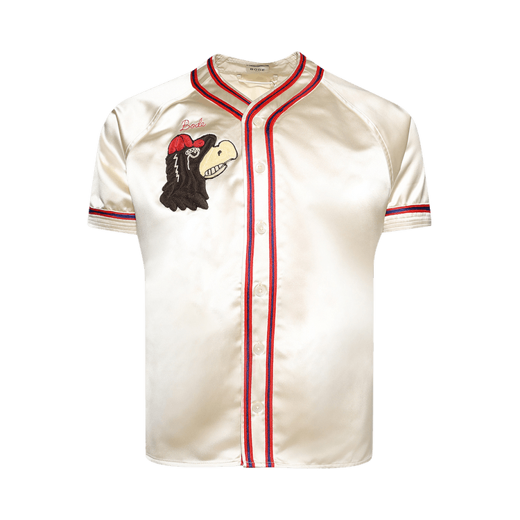 Bode Redtail Baseball Shirt "Cream/Multicolor"