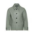 Bode Cropped Continental Coat "Sea Foam"