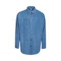 Bottega Veneta Corduroy Shirt "Aegean Blue"