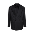 Bottega Veneta Striped Wool Jacket "Black/Dark Blue"