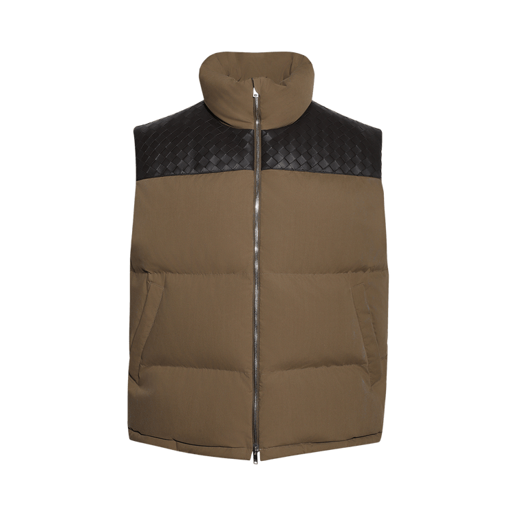 Bottega Veneta Frosted Poplin Puffer Gilet "Liana"