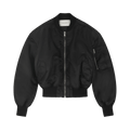 Entire Studios Cropped Broad Bomber Jacket "Oil"