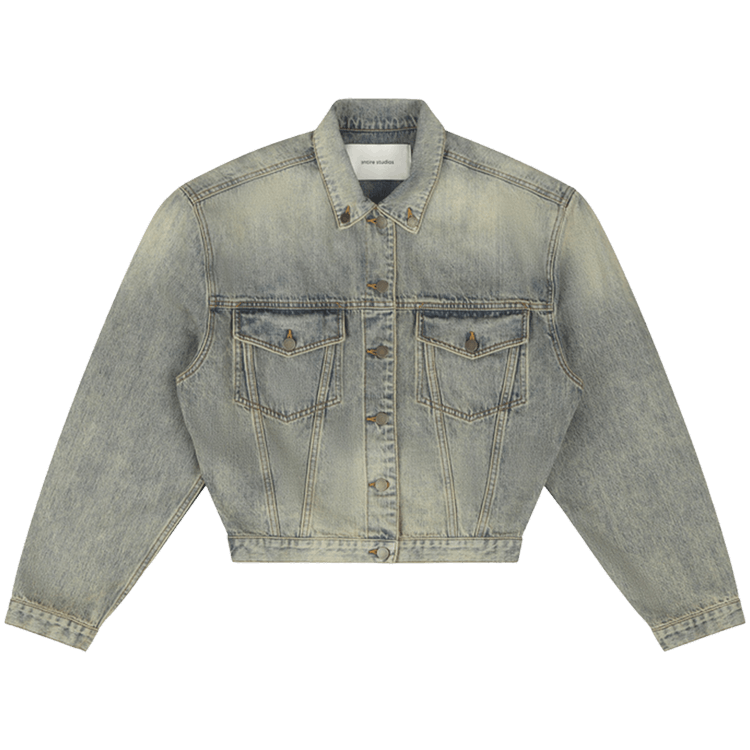Entire Studios Shrunken Denim Jacket "Surface Wave"
