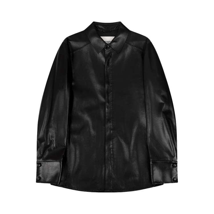 Entire Studios Legacy Leather Shirt "Black Leather"