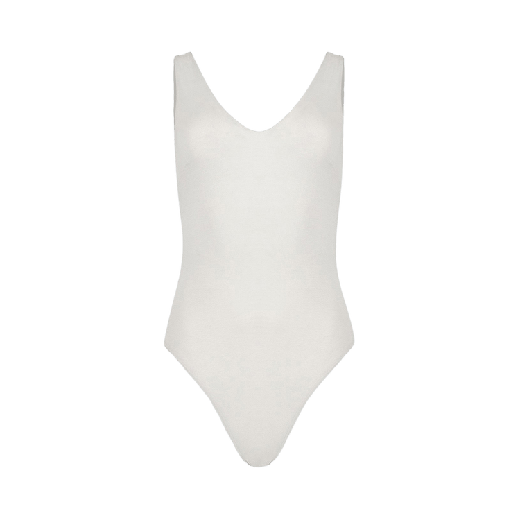 Entire Studios V-Neck Bodysuit "Creamer"