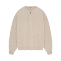 Fear of God Fine Knit Henley "Heather Beige"