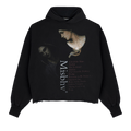 MISBHV Celebrity Skin Cropped Hoodie "Washed Black"