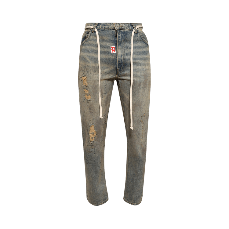 RIVINGTON roi Rebis Fathers Way He Rose 1 Jeans "Light Indigo"