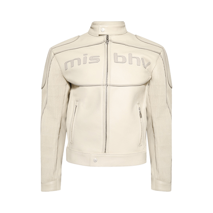 MISBHV Motorcycle Leather Jacket "Beige"