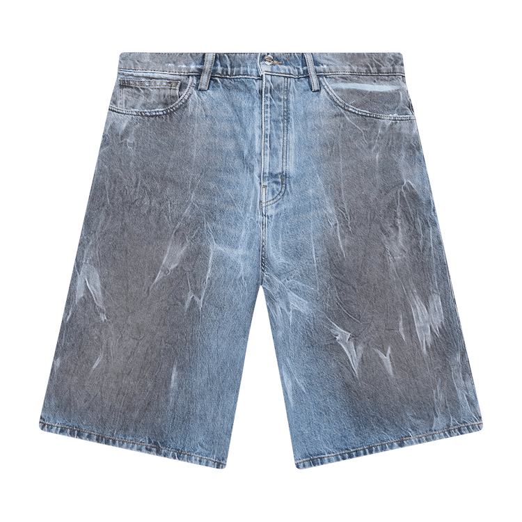 Nahmias Thrashed Baggy 5 Pocket Shorts "Light Wash"