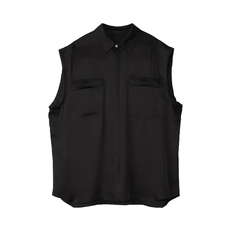 Rick Owens Jumbo Sleeveless Shirt "Black"