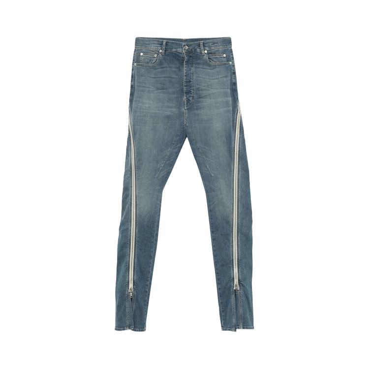 Rick Owens DRKSHDW Volan Banana High-Rise Denim Pants "Washed Indigo"
