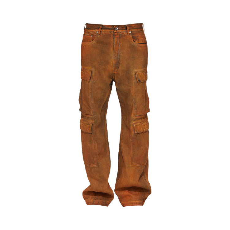 Rick Owens DRKSHDW Double Cargo Jeans "Orange"