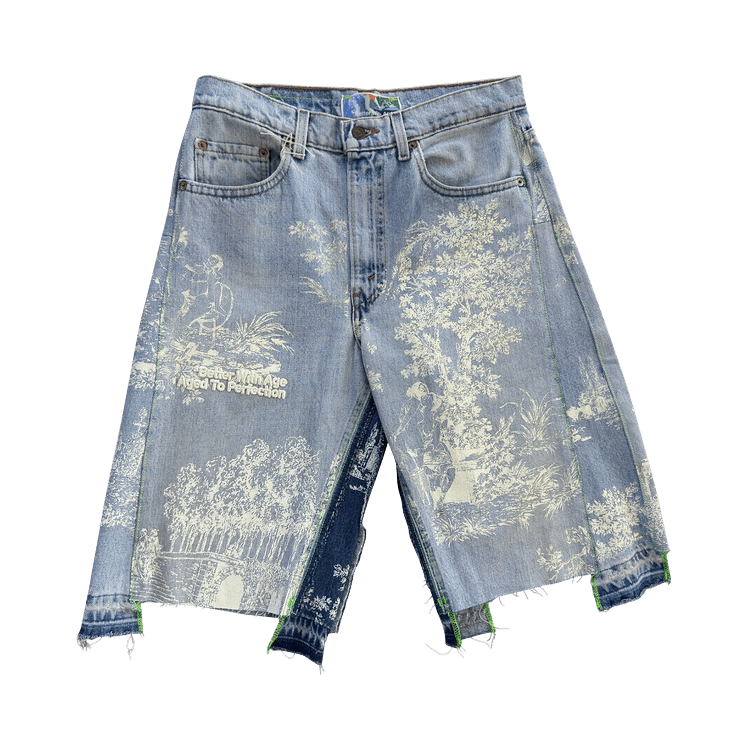 *Better With Age Teresa Double-Wide Denim Short "Indigo"
